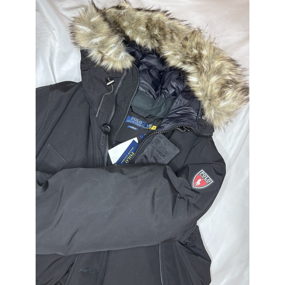 Polo Ralph Lauren Faux Fur Water Repellent Hood Down Parka Coat Men NWT $598 XL